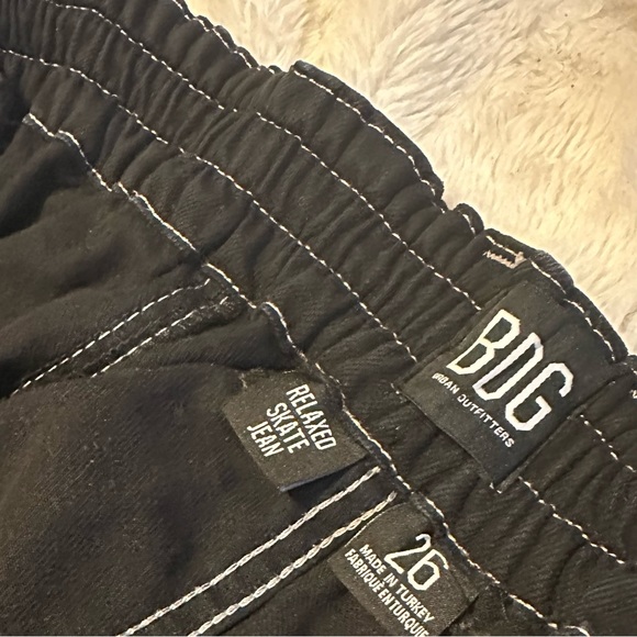 Black Cargo Style Pants (Stretchy waistband) - Picture 6 of 9